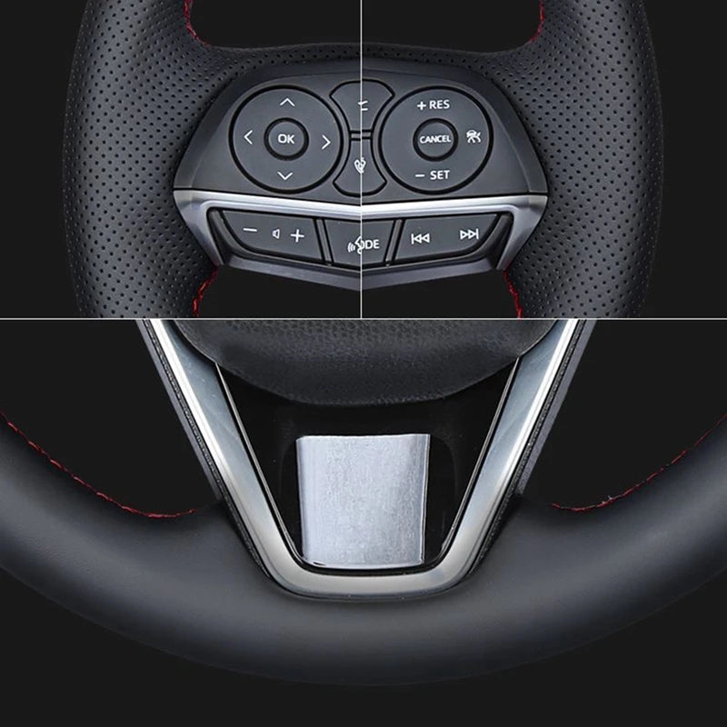 Housse de volant pour Audi A3 8P Sportback A4 B8 Avant A5 8T A6 C6 A8 D3 Q5 8R Q7 4L S3 S4 S5 Seat Exeo