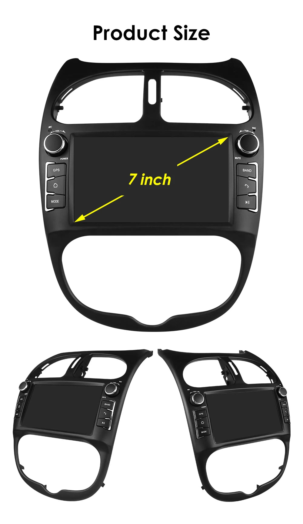Carplay pour Peugeot 206 206CC 206SW 2000-2008