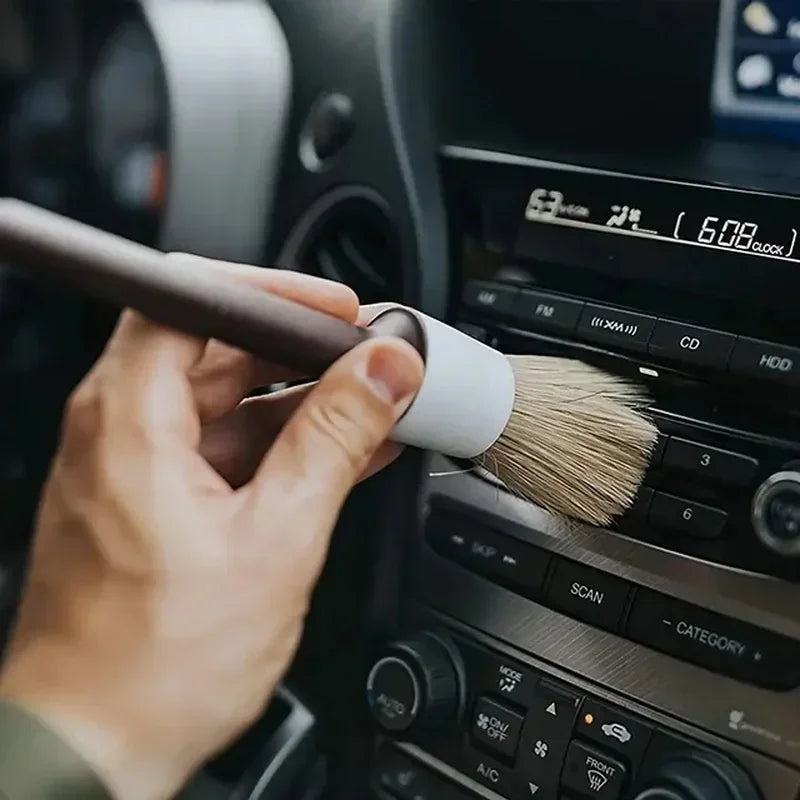 Kit de Brosses de Détailing Auto à Poils Doux