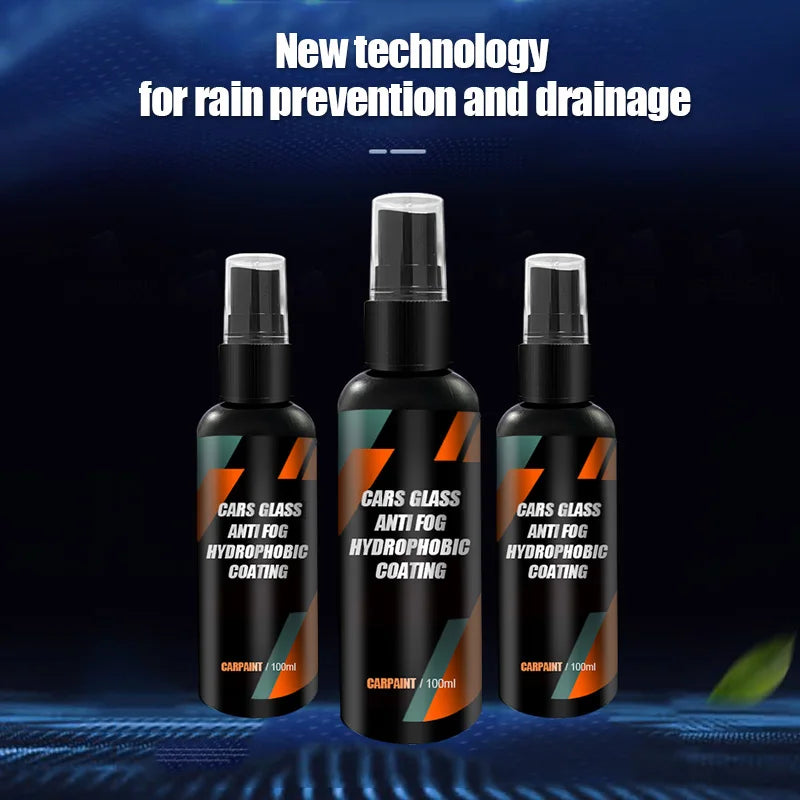 Spray Hydrophobe Anti-Pluie pour Pare-Brise et Vitres Auto