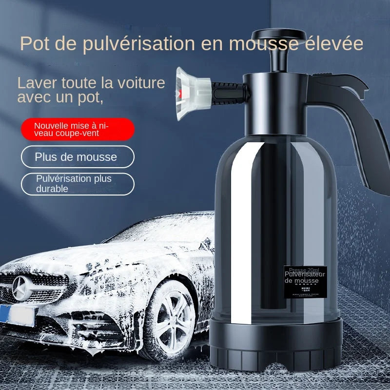 Pulvérisateur à Mousse 2L avec 3 Buses Interchangeables