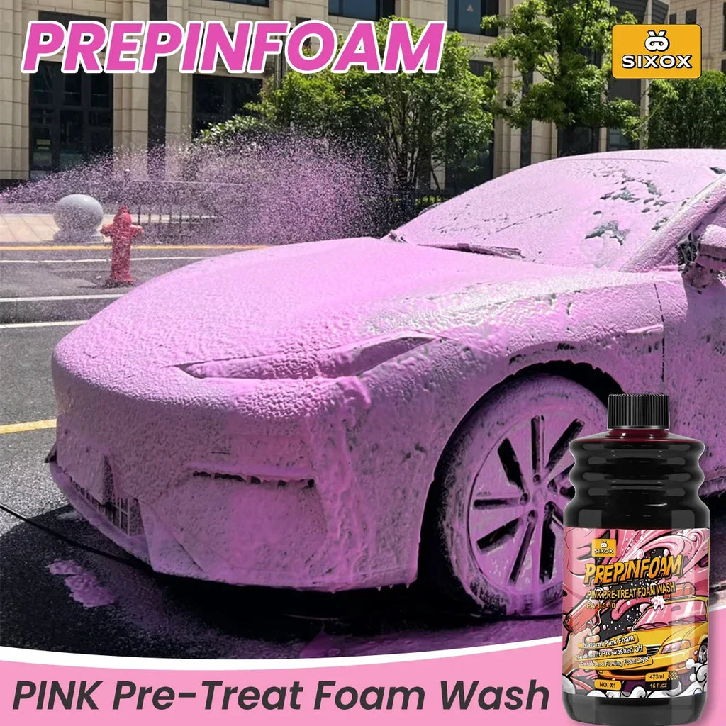 Shampoing de Lavage Auto Concentré à Mousse Active Rose