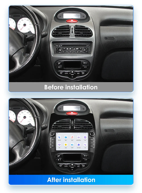 Carplay pour Peugeot 206 206CC 206SW 2000-2008