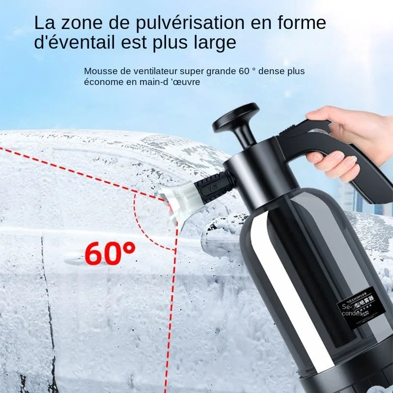 Pulvérisateur à Mousse 2L avec 3 Buses Interchangeables