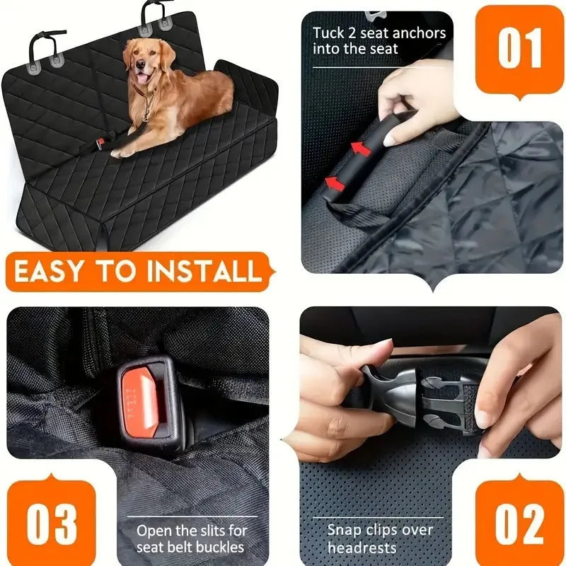 Protection de Banquette Auto pour Animaux – Imperméable et Antidérapante