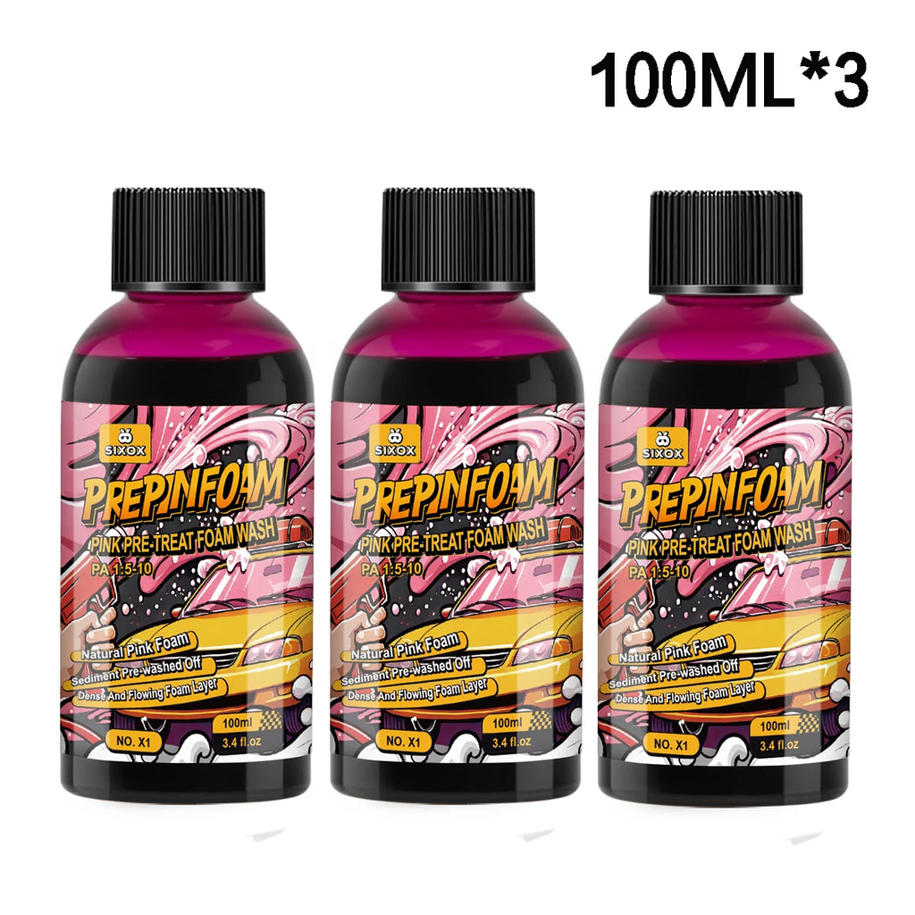 Shampoing de Lavage Auto Concentré à Mousse Active Rose