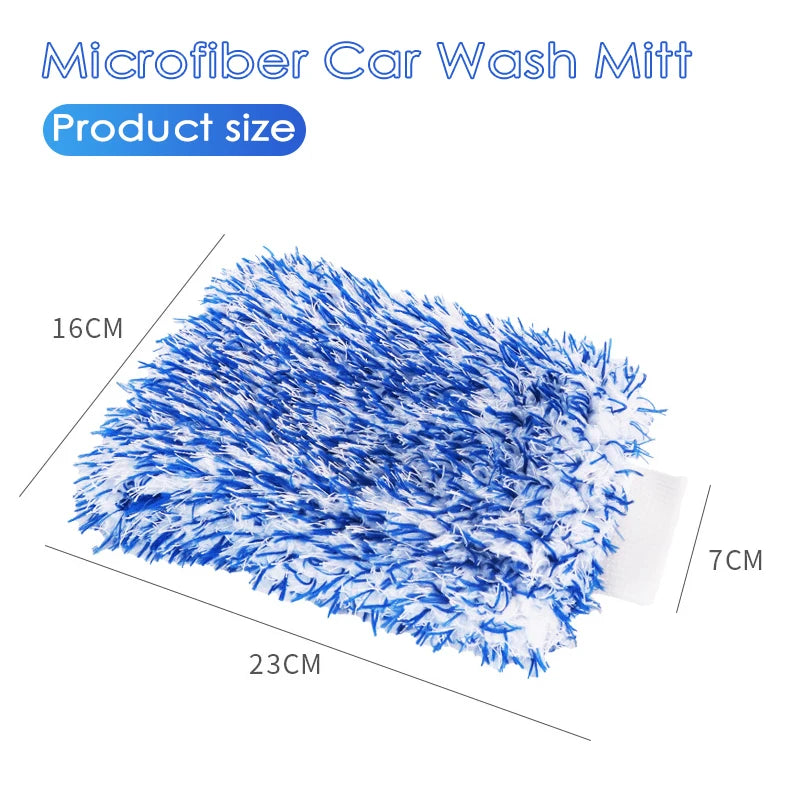 Gant de Lavage Microfibre Haute Absorption pour Voiture