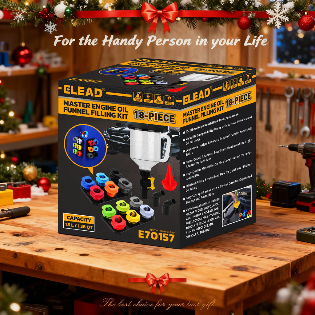 ELEAD Kit de remplissage d'huile moteur 18 pièces 1.5L