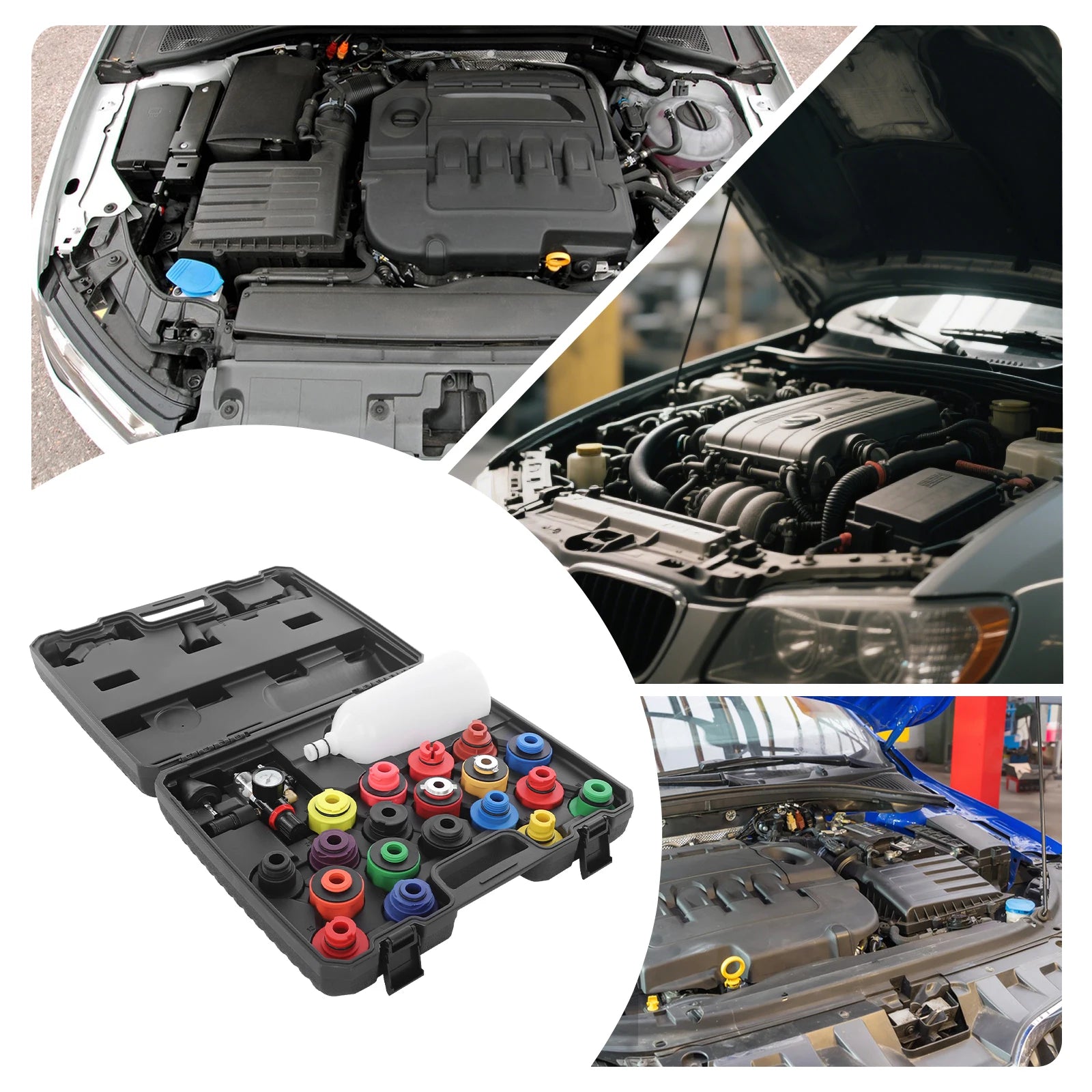 Kit de remplissage professionnel d'huile moteur 21 pièces