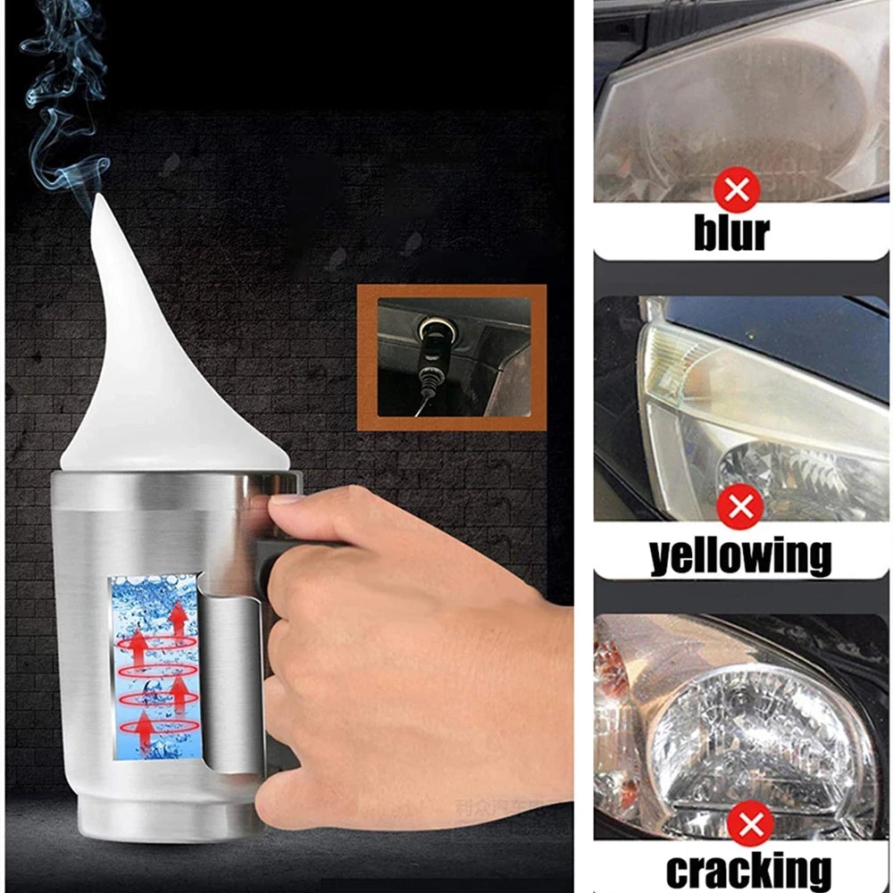 Kit de rénovation et polissage pour phares de voiture – restaurateur de transparence avec polish 300 ml