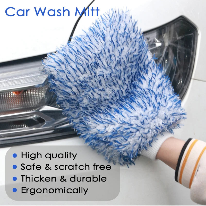 Gant de Lavage Microfibre Haute Absorption pour Voiture