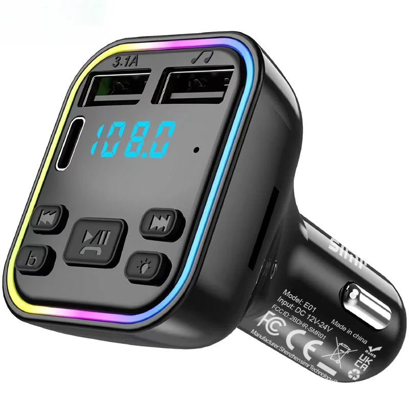 Adaptateur Bluetooth Voiture avec Lecteur MP3 USB